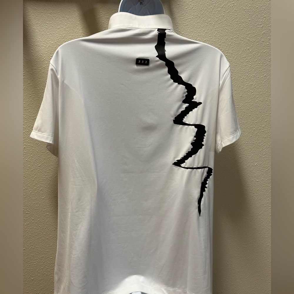 Jamie Sadock Shockwave Collection Short Sleeve Lightening Bolt Top - golf shirt - Picture 3 of 7